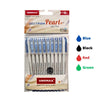 Unomax Geltron Pearl Gel Pen (Green Ink, Pack of 10) – Smooth Writing Waterproof Ink Gel Pens with Pearl Body