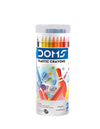 DOMS Miniz Plastic Crayons Pack of 12 – Break-Resistant Coloring Crayons for Kids