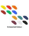 DOMS Water Colour Tubes (Pack of 12 Assorted Vibrant Shades) – Superior Transparency Fluid Artist Pigments for Advanced School Art, Layering, & Rich Landscape Washes