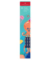 Faber-Castell 10 Aqua Ultra Dark Pencils (Pack of 10) - Includes Sharpener & Eraser
