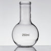 250 ml Flat Bottom Boiling Flask – Borosilicate Glass Laboratory Heating & Boiling Flask with Reinforced Beaded Rim
