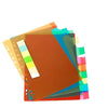 World One Divider-Z 5 Separators A4 – Multi-Section Document Divider File for Office, School & Project Organization