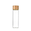 Clear Glass Storage Dabbi (Big) with Natural Wooden Screw Lid – Eco-Friendly Airtight Storage Jar for Spices, Samples & Essential Oils