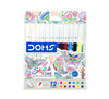 DOMS Sketch Fine Water Colour Pens (Pack of 12 Assorted Brilliant Shades) – Precision 2mm Fine Tip Sketch Markers with Ventilated Safety Caps, Perfect for Outlining & Detailed Art