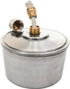 Stainless Steel Spirit Lamp / Alcohol Burner with Brass Wick Holder & Metal Snuffer Cap – Heavy Duty Laboratory & Dental Equipment
