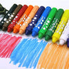 Fancy Solid Painting Stick 12 Colors – Washable Color Paint Sticks for Kids Art & Craft Activities