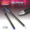 Unomax Geltron Gel Pen (Blue Ink, Pack of 10) – Smooth Writing Waterproof Ink Gel Pens with Sleek Matte Finish