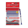 Cello Pin Point Ball Pen (Blue Ink) – 0.6mm Fine Precision Tip Ballpoint Pen with Elasto Grip