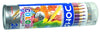 DOMS Super Soft Colour Pencils (Pack of 24 Assorted Shades + 1 Free Gold Pencil + 1 Free Silver Pencil) – 172mm Long Premium Waxy Lead Pencils in a Rigid Cylindrical Storage Tube, Includes 1 Free Sharpener