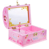 Phenovo Wind Up Music Box Doll Rotating Jewellery Storage Case with Mirror – Elegant Jewelry Organizer for Women