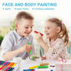 Fancy Solid Painting Stick 12 Colors – Washable Color Paint Sticks for Kids Art & Craft Activities