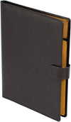 A4 Economy Conference Folder File with Magnetic Lock – Executive Office Document Holder for Meetings & Business Use (Black, 12.5 x 9.75 Inch)