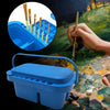 Brush & Pen Washing Bucket – Multi-Section Paint Brush Cleaning Cup for Art & Painting Supplies