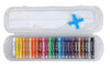 DOMS Premium Oil Pastels (Pack of 25 Assorted Vibrant Shades) – Smooth Laydown Blending Sticks for Students & Artists, Housed in a Rigid Plastic Carry Case with 1 Free Scraping Tool