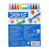 DOMS Aqua Water Colour Pens 12 Shades – Brush Pens for Kids, Students & Artists (Water-Based Colors)