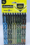 Classmate Hook 07 Ball Pen (Blue Ink, Pack of 10) – Warrior Series Camouflage Design 0.7mm Ballpoint Pens