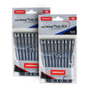 Unomax Ultron Top 2X Liquid Ballpoint Pen (Black Ink, Pack of 10) – 0.7mm Fine Tip Pen with Jet Ink Technology & 2X Writing Capacity