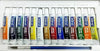 DOMS Student Water Colour Tubes (Pack of 14 Assorted Shades, 5ml Each) – Premium Liquid Paint Set with Superior Transparency for School Art Projects, Includes 1 Free Painting Brush