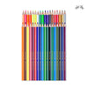 Faber-Castell Premium Colour Pencils (Pack of 36 Assorted Shades) – Triangular Grip Drawing Pencils with Break-Resistant Leads, Includes 5 Neon Colours plus Metallic Gold & Silver
