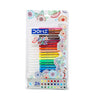 DOMS Sketch Max Water Colour Pens (Pack of 24 Assorted Brilliant Shades) – Premium Student Sketch Markers with Unique Push-Resistant $\varnothing$ 2.5mm Fiber Tips and Slotted Organizer Tray