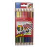 Faber-Castell Premium Bi-Colour Pencils (Pack of 12 Pencils - 24 Assorted Shades) – Space-Saving Dual-Ended Hexagonal Colouring Pencils with Break-Resistant SV Bonded Leads