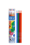 DOMS 12 Colour Pencil Round Tin Pack