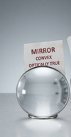 Optically True Convex Mirror – High-Precision Spherical Curved Glass Mirror for Physics & Optics Laboratory Experiments