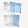 WORLDONE Premium Frosted Document Bag – High-Clarity Translucent Polypropylene Envelope Folder with Secure Snap Button Closure, Available in Horizontal (Landscape) & Vertical (Portrait) Layouts (Single Piece)