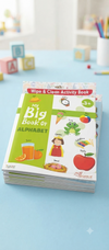 My Big Book of Alphabet – Reusable Premium Wipe & Clean Early Learning Activity Book Featuring Letter Tracing Guides, Phonics Objects, and Bright Color-Coded Vocabulary Cards (Single Piece)