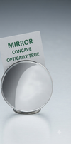 Optically True Concave Mirror – High-Precision Spherical Curved Glass Mirror for Physics & Optics Laboratory Experiments