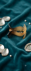 Premium Ergonomic Mermaid Fish-Tail Hair Claw Clip Combo Set – Featuring 1 Tortoiseshell Ombré Gradient Clamp & 1 Shimmering Golden Glitter Grip (2-Piece Styling Pack)
