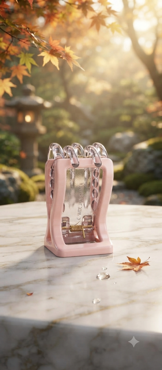 Premium Wide-Jaw Open-Frame Hair Claw Clip Combo Set – Featuring 1 Pastel Lavender Geometric Clamp & 1 Soft Powder Pink Grip (2-Piece Styling Pack)