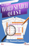 Pegasus Brainboosters Word Search Quest – Premium Vocabulary Development Activity Book Featuring 50+ Themed Grids, High-Contrast Letter Cards, and Cognitive Pattern Tracking Exercises (Single Piece)