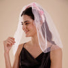 Pink Hair Net Veil Cover – Stylish Hair Bun Cover & Dance Hair Accessory for Women and Girls