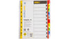 World One Divider-Z 5 Separators A4 – Multi-Section Document Divider File for Office, School & Project Organization