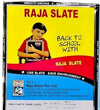 RAJA Slate 25x30 cm with Durable Unbreakable Amul Plastic Frame for Kids Writing and Chalk Practice