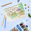 DOMS Long Colour Pencils Pack of 24 – Full Size Coloring Pencils for Kids, Students & Artists