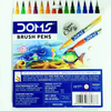 DOMS Brush Pens 14 Shades – Water-Based Calligraphy & Coloring Pens for Kids, Students & Artists