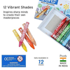 DOMS 12 Shades Wax Crayons – Smooth Coloring Crayons for Kids with Bright & Even Shading
