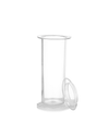 Polylab Plastic Gas Jar (Specimen Jar) – Shatterproof Polycarbonate Cylindrical Jar with Flanged Rim, Base & Clear Lid