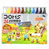 DOMS Long Jumbo Wax Crayons – Thick Grip Coloring Crayons for Kids & Toddlers