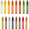 DOMS Extra Long Wax Crayons 17 pcs (16 Shades + 1 Silver) – Smooth Coloring Crayons for Kids