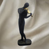 Black Modern Art Violinist Sculpture – Elegant Musician Showpiece for Home & Office Decor