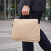 WORLDONE Premium Eco-Friendly Jute Office Bag & Padded Laptop Sleeve – Sustainable Natural Weave Executive Briefcase Handbag with Dual Reinforced Soft Carry Handles & Heavy-Duty Zip Closure (Set of 1)