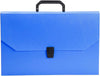 WORLDONE Heavy-Duty Foolscap Size Document Case Briefcase Bag – 0.7mm Thick Polypropylene Protective Sheet, Ergonomic Carrying Handle, Secure Snap Lock, and Dual Pen-Holding Slots (Single Piece)