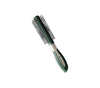 Aamber Professional Round Roller Hair Brush with Anti-Static Ball-Tipped Bristles – Scalp-Massaging Detangling Comb with Ergonomic Silver-Accented Grip for Volumizing and Blow-Drying (Single Piece)