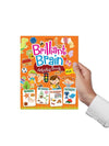 Dreamland Brilliant Brain Activity Book for Kids Age 3+ – Premium Early Childhood Cognitive Development Workbook Featuring Interactive Logic Puzzles, Shape Recognition, Opposites, and Vibrant Learning Task Cards (Single Piece)