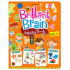 Dreamland Brilliant Brain Activity Book for Kids Age 3+ – Premium Early Childhood Cognitive Development Workbook Featuring Interactive Logic Puzzles, Shape Recognition, Opposites, and Vibrant Learning Task Cards (Single Piece)