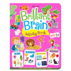 Dreamland Brilliant Brain Activity Book for Kids Age 5+ – Premium Kindergarten Cognitive Development Workbook Featuring Short Vowel Phonics, Advanced Logic Puzzles, Antonyms, and Vibrant Learning Task Cards (Single Piece)