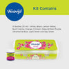 Fevicryl Acrylic Colours Sunflower Kit – Premium Multi-Surface Paint Set with 10 Vibrant Shades × 15 ml (Includes Free Shade-Mixing Card inside Double-Clip Lock Case)